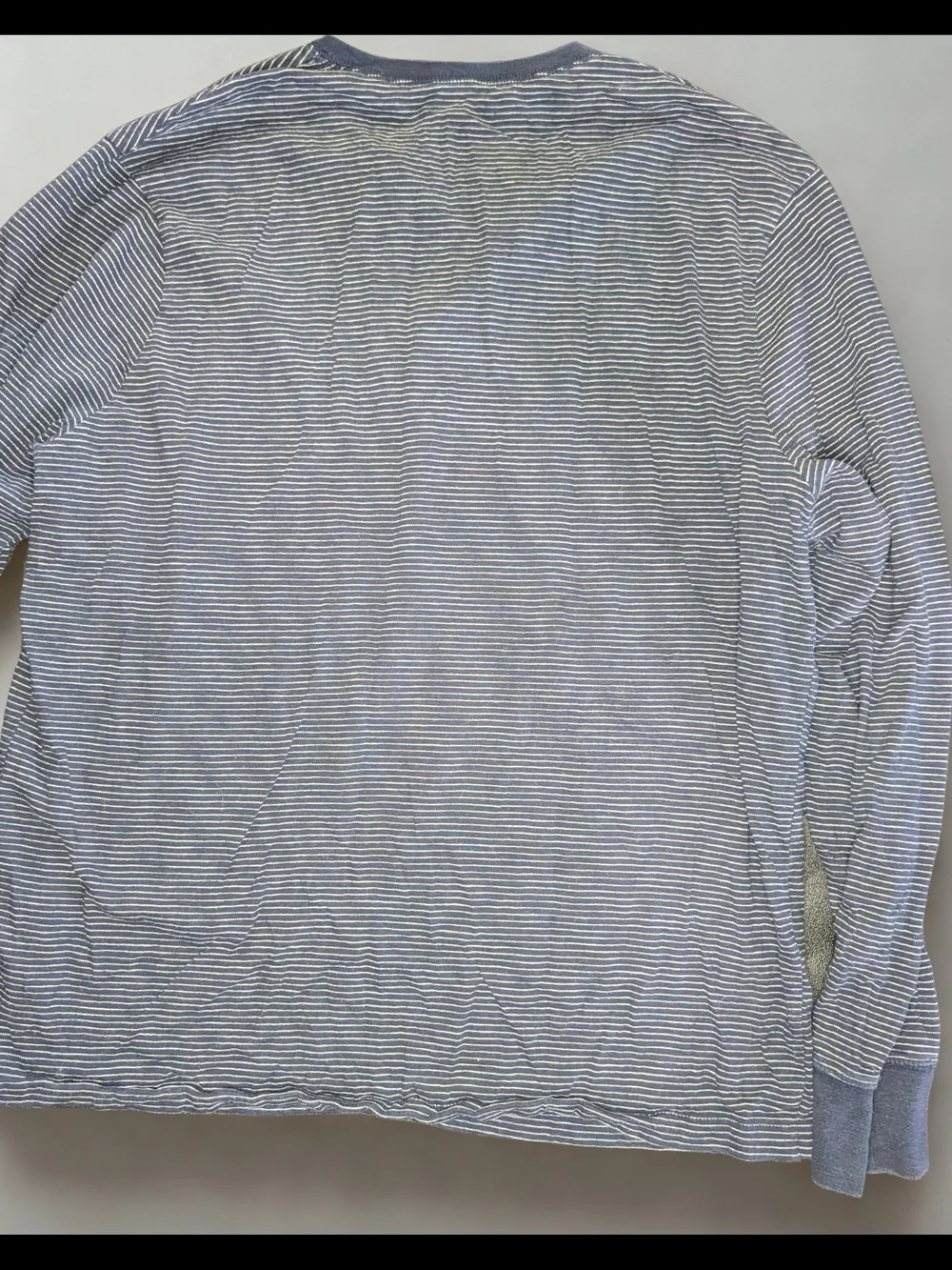 J. Crew Navy and White Striped Long-Sleeve Henley